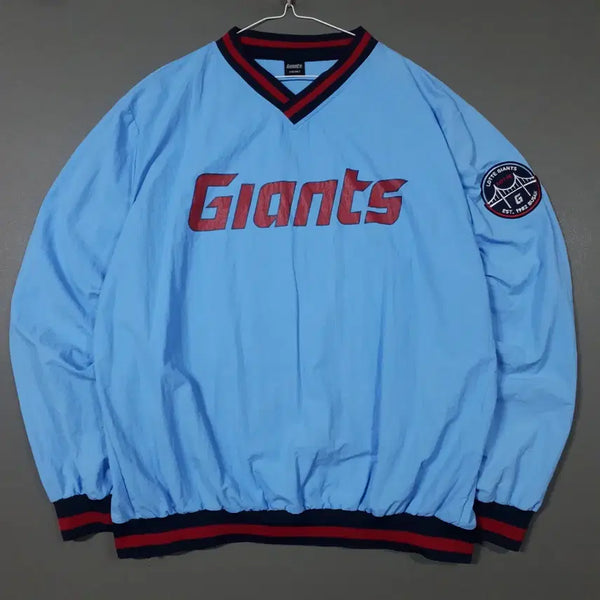 [BUNJANG] Lotte Giants Busan Nylon Windbreaker Warm-up Jacket (2XL) / 2XL (110) 롯데 자이언츠 바다 부산 긴팔 나일론 웜업 바람막이
