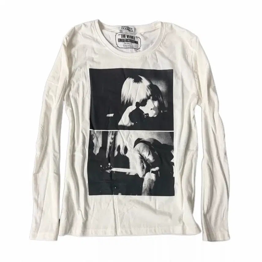 [BUNJANG] Hysteric Glamour Velvet Underground Long Sleeve S / 히스테릭 글래머 벨벳 언더그라운드 롱슬리브 S