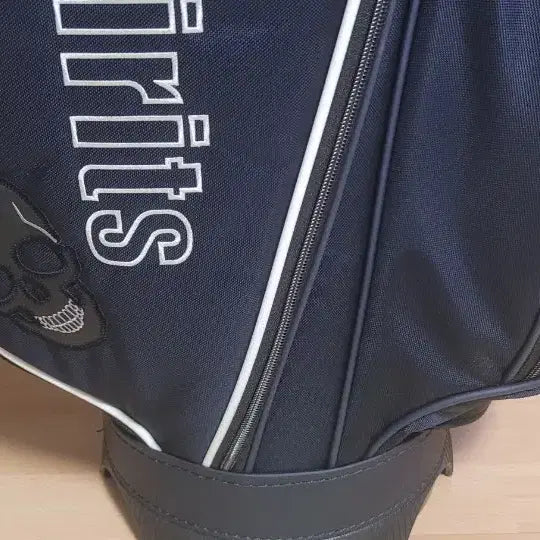 [BUNJANG] George Spirit Skull Logo Navy Cube Golf Bag / 골프백 스컬 로고 네이비