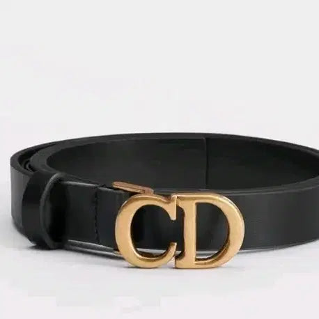 [BUNJANG] Dior Saddle Belt 20mm Black Ultra-Matte Calfskin Size 80 / 디올 새들 벨트 80사이즈