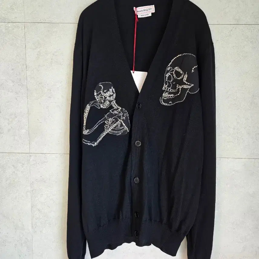 [BUNJANG] Alexander McQueen Skull Patch Cardigan / 알렉산더 맥퀸 스컬 패치 가디건/ 미시착 새제품
