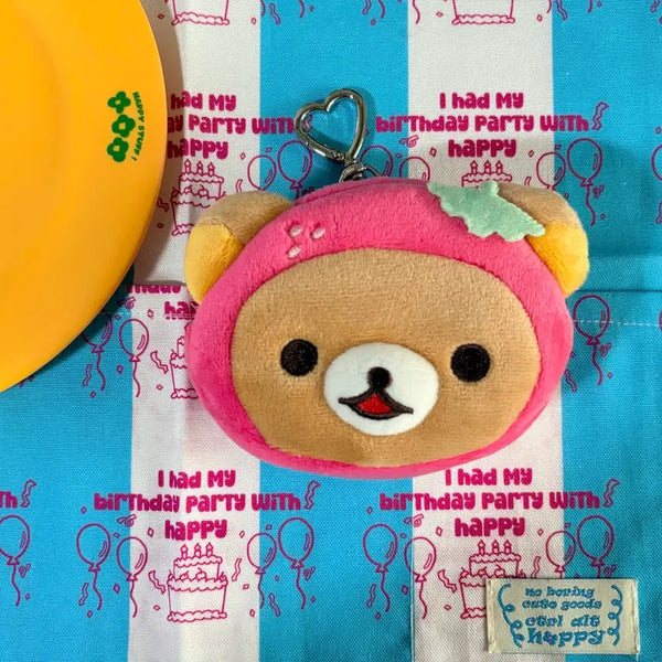 [BUNJANG] Ediya Rilakkuma Strawberry Pouch / 이디야 리락쿠마 딸기 파우치