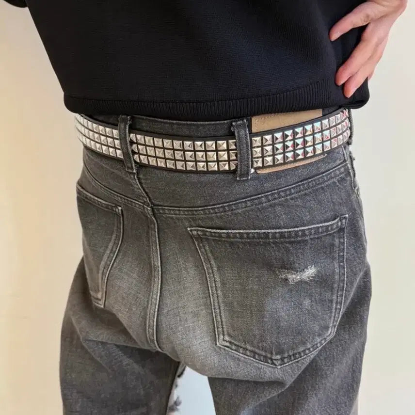 [BUNJANG] Vintage Studded Belt / [OS] 빈티지 스터드 벨트