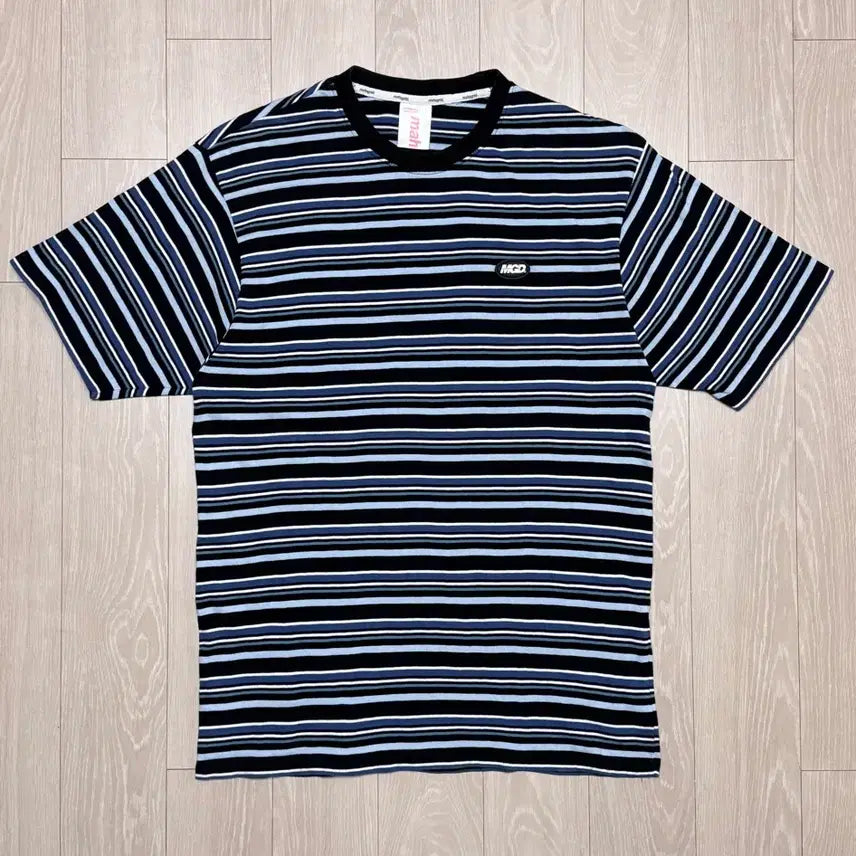 [BUNJANG] Mahagrid Stripe Short-Sleeve T-Shirt / 마하그리드 스트라이프 반팔 티셔츠 L