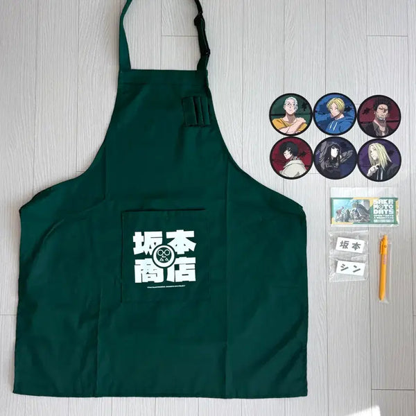 [BUNJANG] Sakmoto Days Korean Pop-up Apron + Special Coaster / 사카모토데이즈 한국 팝업 에이프런 + 특전 코스터