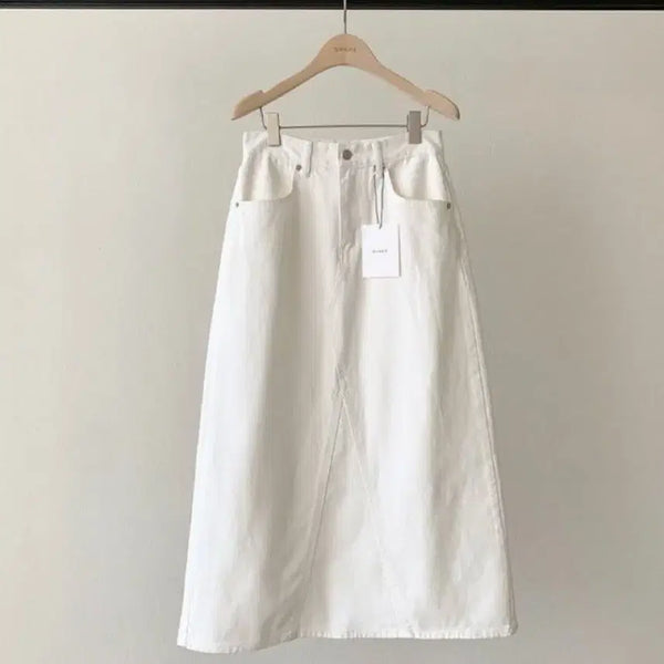 [BUNJANG] ONCE CLASSIC Wool Denim Skirt / 새상품) 온스 클래식 훌 데님 스커트 s (니드오브, 뮤렛)