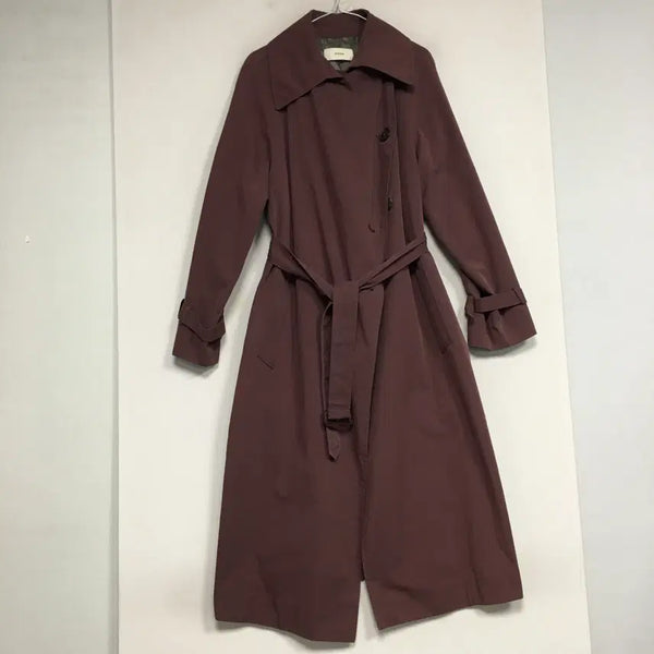 [BUNJANG] SYSTEM Burgundy Trench Coat / SYSTEM 시스템 버건디 트렌치코트 66