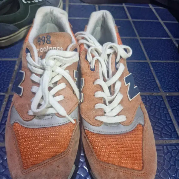 [BUNJANG] New Balance 998 Orange Suede Sneakers / 뉴발란스 998 오렌지 스웨이드 운동화