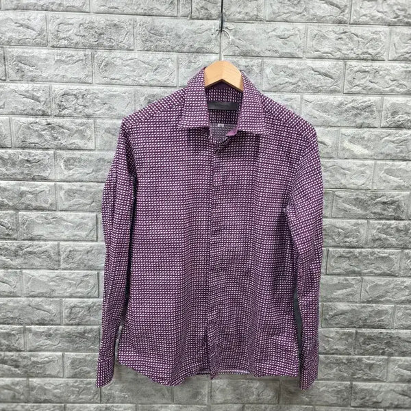 [BUNJANG] Givenchy Men's Purple Pattern Shirt Size 100 / 정품 지방시  남성 셔츠 퍼플 패턴 셔츠 사이즈 100