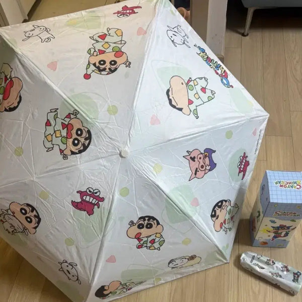 [BUNJANG] Crayon Shin-chan Character Folding Umbrella / 크레용 신짱 캐릭터 우산