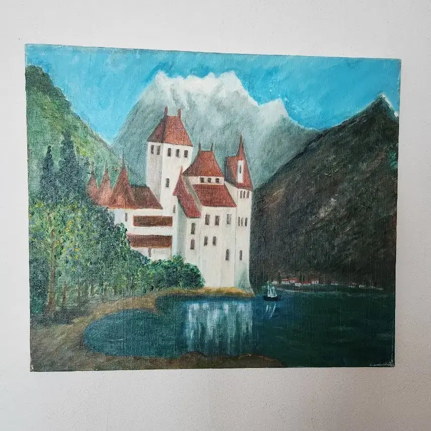 [BUNJANG] Kim Min-Jung "Fairytale Landscape" Original Oil Painting (No. 10) / [동화 속 풍경] 김민정 작가 원화 유화 (10호) - 소장 가치 높은 감성 작품