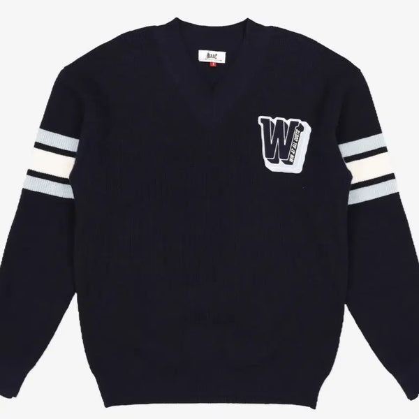 [BUNJANG] WAAC V-Neck Knit Sweater / WAAC 골프웨어 브이넥 니트 팝니다. 정가35만원