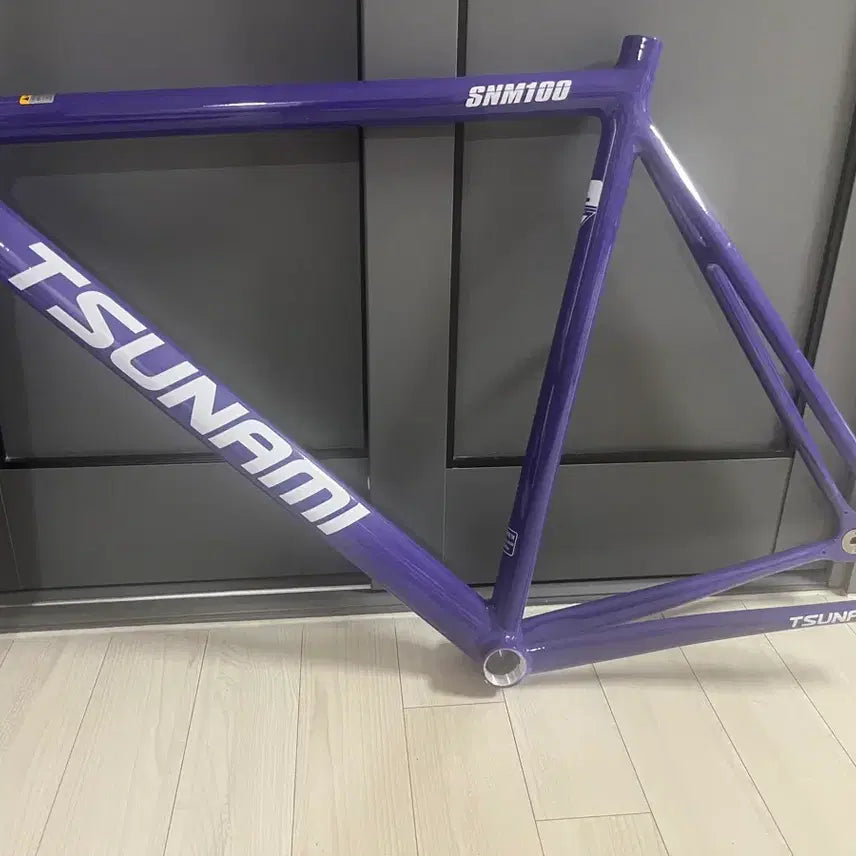 [BUNJANG] Tsunami SNM100 Bicycle Frame (Purple, Size L) / 쓰나미 보라 프레임
