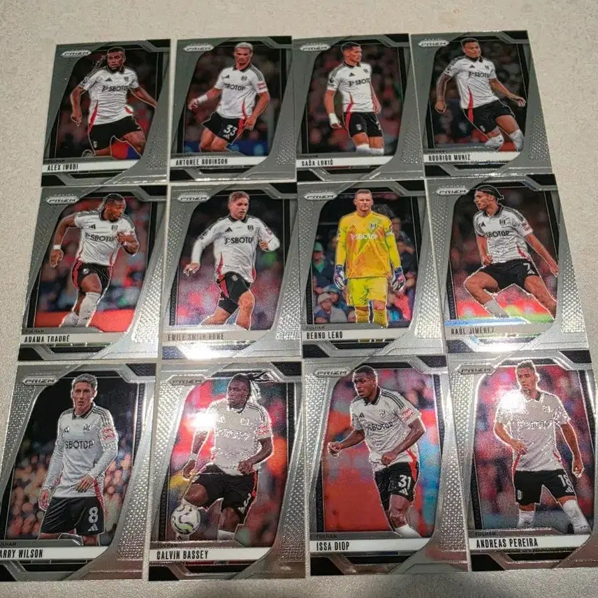 [BUNJANG] 2024-25 Panini Prism Fulham Soccer Cards Bundle Set / 24-25 파니니 프리즘 풀럼 베이스랏 판매합니다