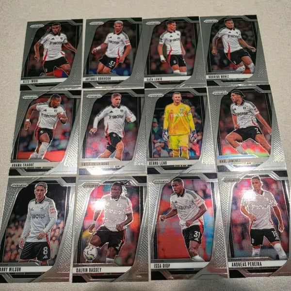 [BUNJANG] 2024-25 Panini Prism Fulham Soccer Cards Bundle Set / 24-25 파니니 프리즘 풀럼 베이스랏 판매합니다
