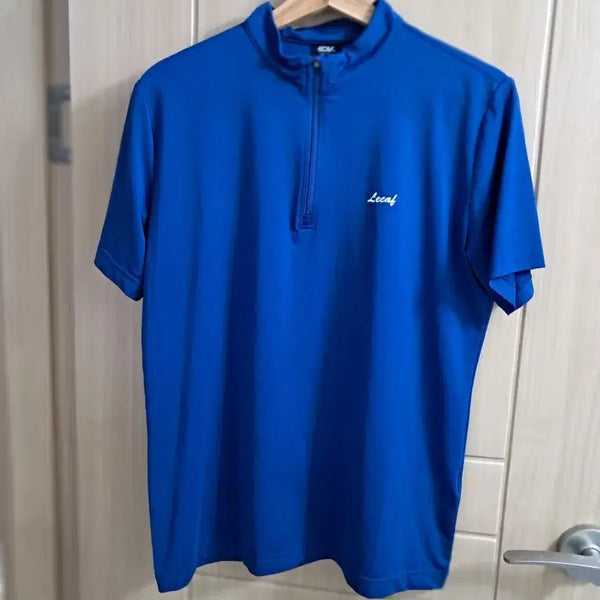 [BUNJANG] Lecaf Men's Short Sleeve Polo Shirt Blue / 르카프 남성 반팔 카라티 블루