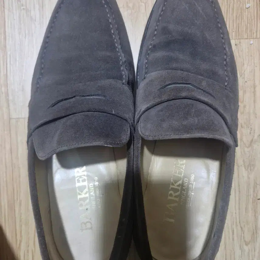 [BUNJANG] Barker Grey Suede Loafers / 바커 로퍼 그레이 스웨이드