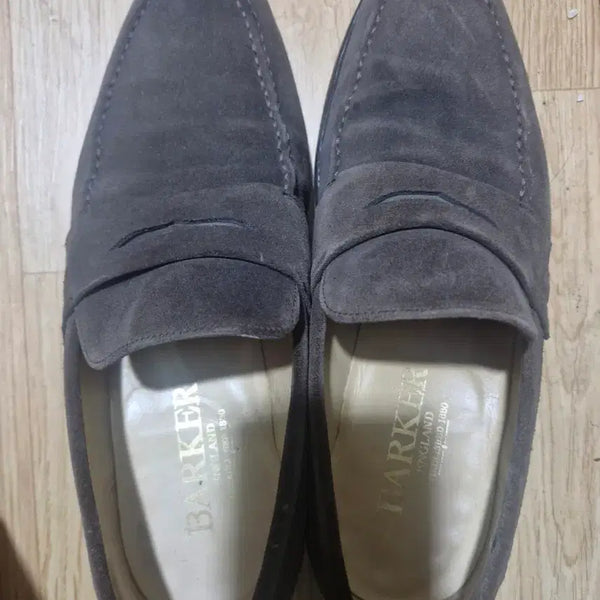 [BUNJANG] Barker Grey Suede Loafers / 바커 로퍼 그레이 스웨이드