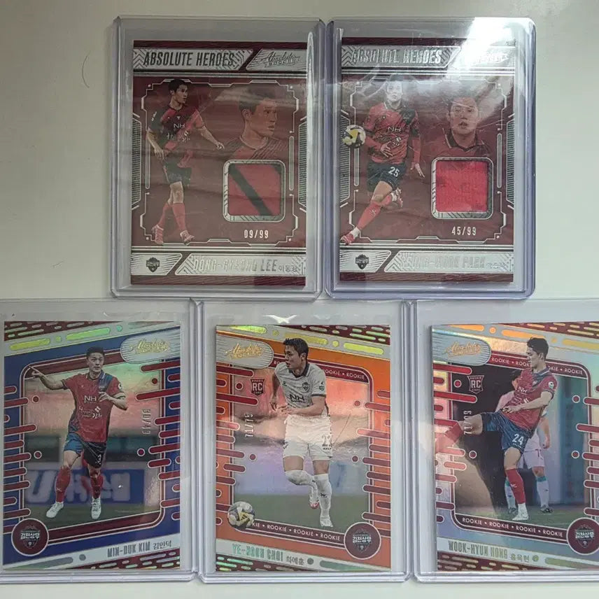 [BUNJANG] 2025 Panini K League Absolute Kimcheon Sangmu Trading Cards / 2025 파니니 K리그 앱솔루트 김천상무 (렐릭/한정 랏)