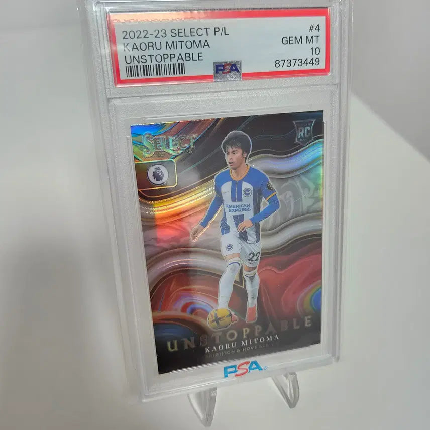 [BUNJANG] 22-23 Panini Select Brighton Mitoma Rookie Unstoppable PSA 10 Trading Card / 22-23 파니니 EPL 셀렉트 브라이튼 미토마 루키 언스토퍼블 PSA10 카드