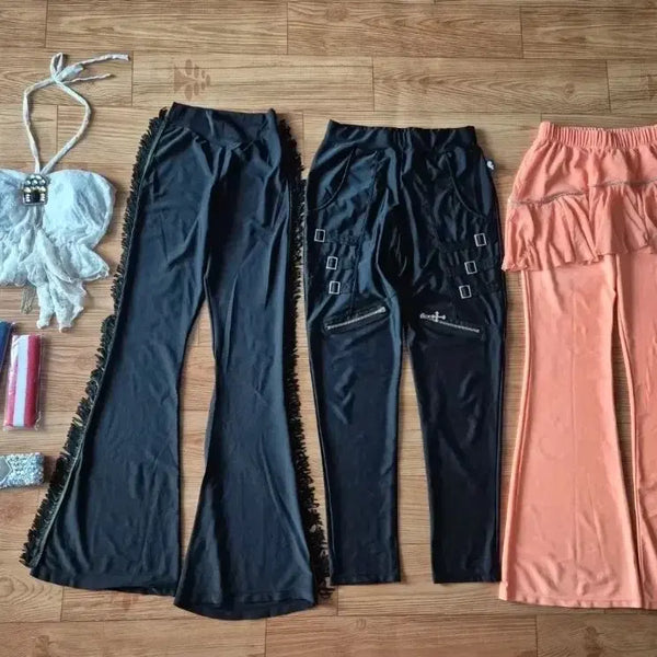[BUNJANG] Aerobics Wear Set (3 Pants, 2 Tops, 1 Tank, 1 Belt, 1 Wristband Set, 2 Headbands) / 에어로빅 바지3개, 상의2개, 탑1개, 벨트1개, 손목아대1세트, 헤어밴드2개 입니다