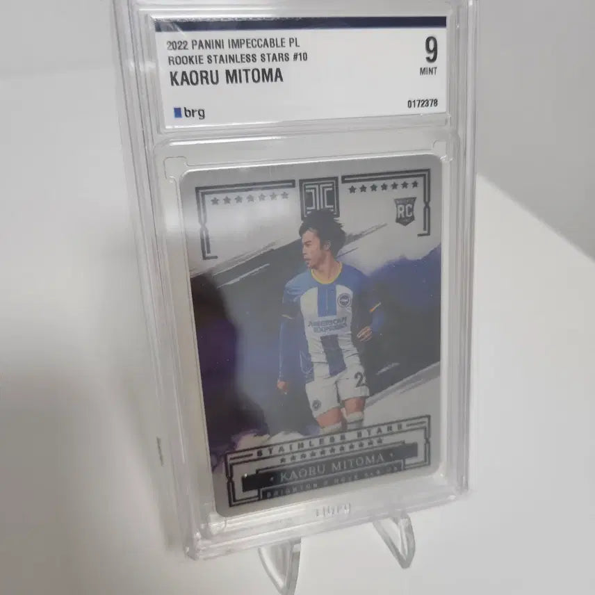 [BUNJANG] 2022 Panini EPL Impeccable Brighton Mitoma Rookie Stainless Steel Card #71 / 2022 파니니 EPL 임페커블 브라이튼 미토마 루키 스테인레스 71한정 BRG9 카드