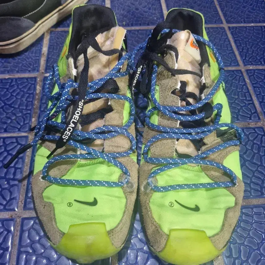 [BUNJANG] Nike Off-White Zoom Terra Kiger 5 Lime Sneakers / 나이키 오프화이트 줌테라사투에어 라임