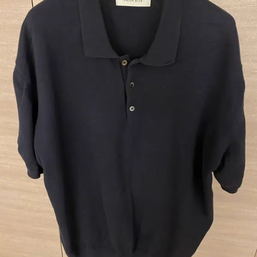 [BUNJANG] Union Blue Hard Twist Comfort Polo Knit Navy XL / 유니온블루 폴로니트 네이비 xl