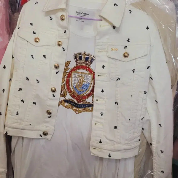 [BUNJANG] Juicy Couture White T-Shirt Size S / 쥬시 꾸뛰어 화이트티셔츠S