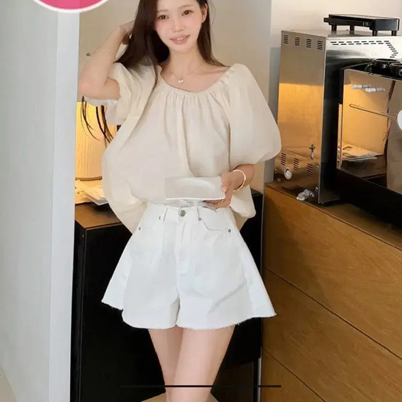 [BUNJANG] Marimade Marjeans Cut-off Shorts / [마리메이드] 마리진스 허벅지 삭제 반바지