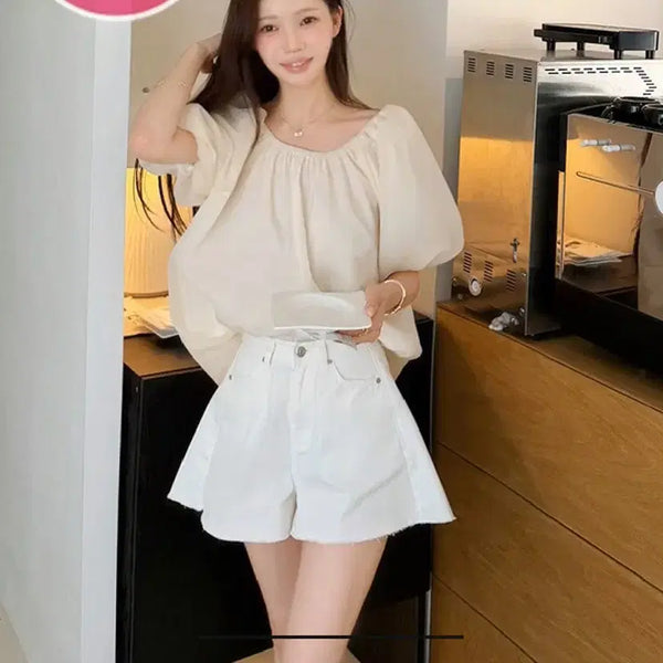 [BUNJANG] Marimade Marjeans Cut-off Shorts / [마리메이드] 마리진스 허벅지 삭제 반바지