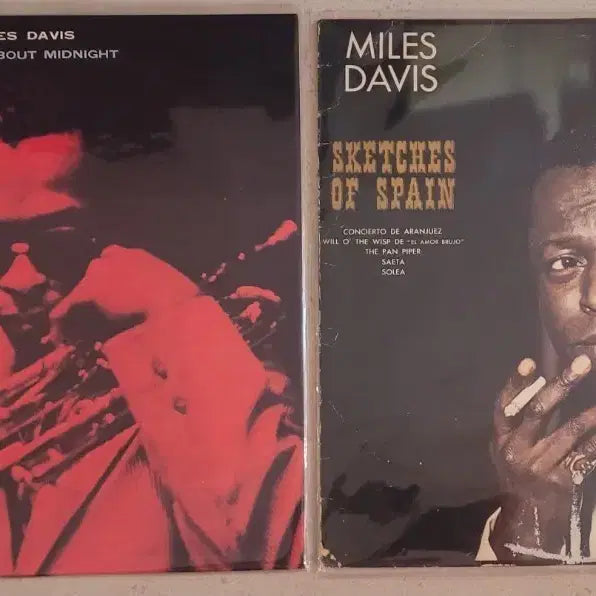 [BUNJANG] Miles Davis Bundle Set: 'Round About Midnight (Japan Pressing), Sketches of Spain (Europe Pressing) Vinyl Records / 마일즈 데이비스LP 2장 일괄