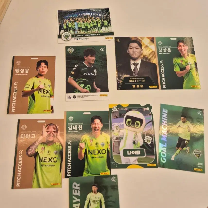[BUNJANG] Jeonbuk Hyundai 2016 Championship Panini Card Bundle Set (Includes Kim Min-jae) / 전북현대 26년 파니니카드 우승카드,김민재 포함!!