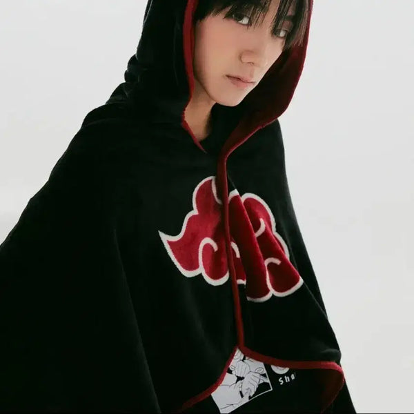 [BUNJANG] SPAO x Naruto Sleep Mask + Hooded Blanket Set / 스파오 x 나루토 수면안대+후드담요 세트 빠른배송