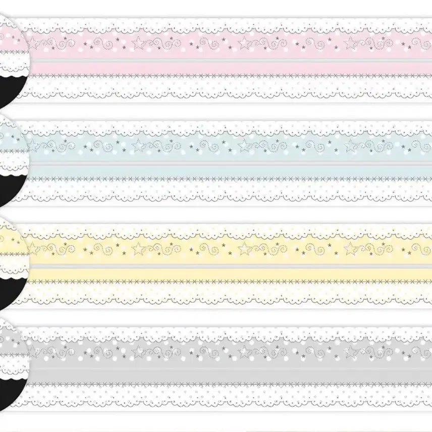 [BUNJANG] Danpat Star Beads Lace Washi Tape Set / 단팥 스타 비즈 레이스 마테 세트