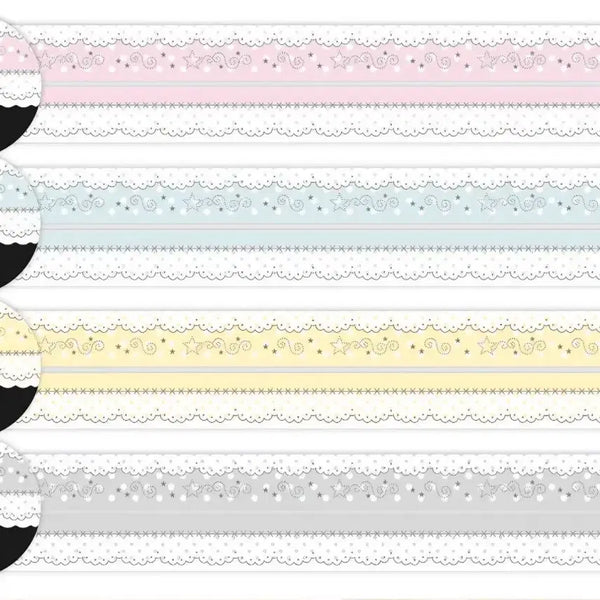 [BUNJANG] Danpat Star Beads Lace Washi Tape Set / 단팥 스타 비즈 레이스 마테 세트