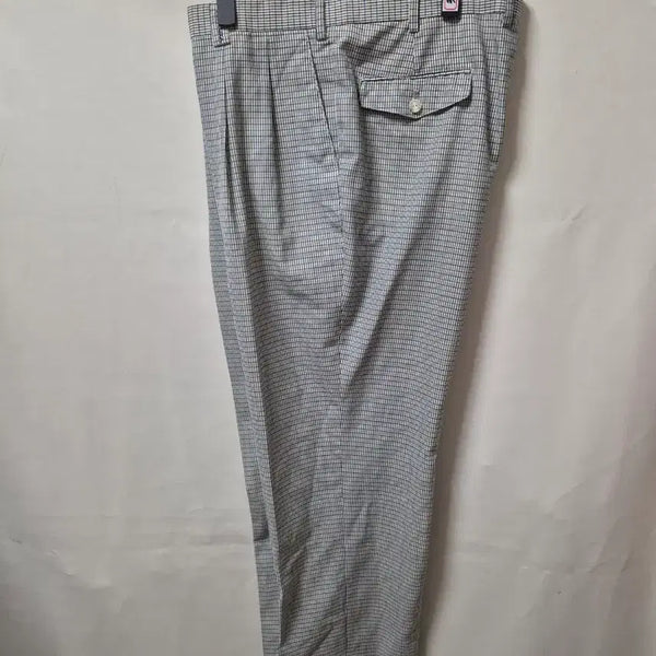[BUNJANG] Men's Check Pattern Summer Pants (37-inch) / 체크 패턴 여름 남자 바지 37인지