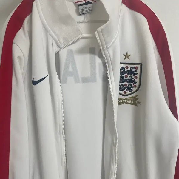 [BUNJANG] Nike England Football 150th Anniversary Track Top - White / 나이키 잉글랜드 축구 트랙탑 화이트 150주년