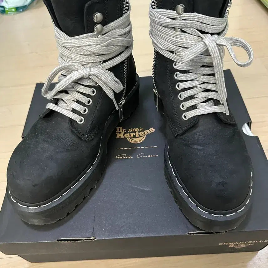 [BUNJANG] Dr. Martens x Rick Owens Quad Steel Toe Boots / 닥터마틴 릭오웬스 쿼드 스틸 토 부츠 (풀구성)