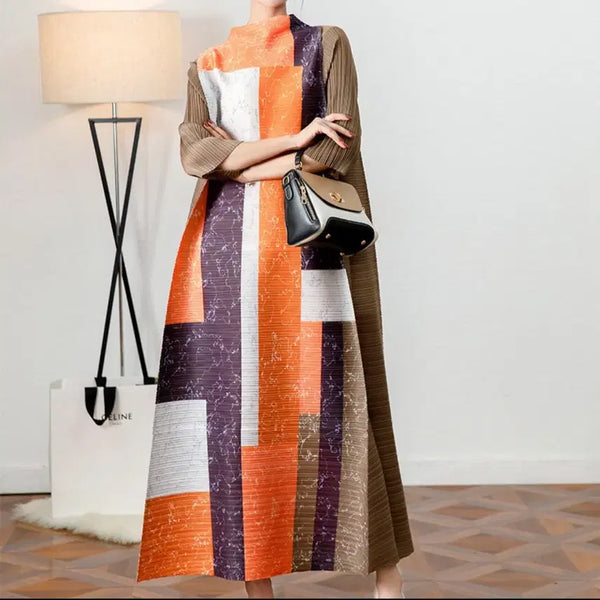[BUNJANG] Pleated Long Dress / 주름옷 플리츠 롱원피스