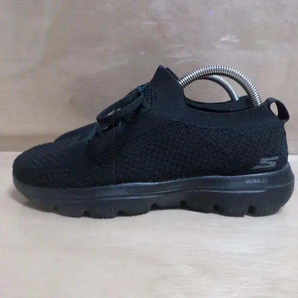 [BUNJANG] Skechers Go Walk Ultra Go Black Sneakers / 후루룩구제2 245 스케쳐스 고워크 울트라고 블랙 운동화 260726