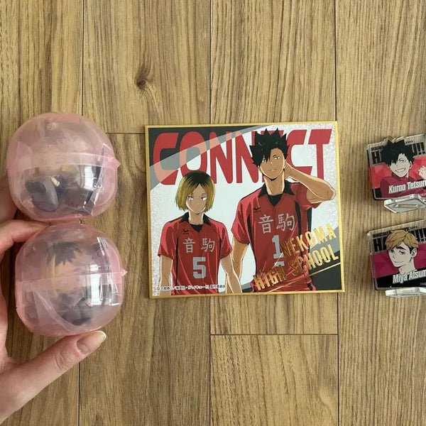 [BUNJANG] Haikyuu!! Nekoma High School Kenma Kozume & Tetsuro Kuroo Acrylic Stand and Capsule Figure Set / 하이큐 네코마 굿즈(켄마 쿠로오)