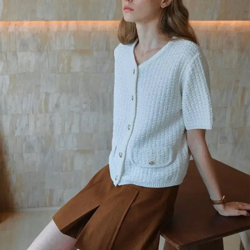[BUNJANG] LOEUVRE Knit Cardigan (Size F) / 루에브르 LOEUVRE 니트 가디건 F