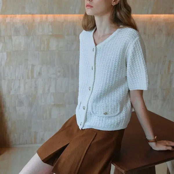 [BUNJANG] LOEUVRE Knit Cardigan (Size F) / 루에브르 LOEUVRE 니트 가디건 F