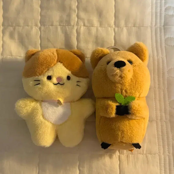 [BUNJANG] Cat/Quokka Plush Keychain / (개당) 고양이 // 쿼카 인형키링 판매