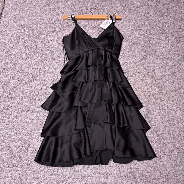 [BUNJANG] Flavio Castellani Silk Blend Slip Dress / 플라비오 카스텔라니 블랙 원피스