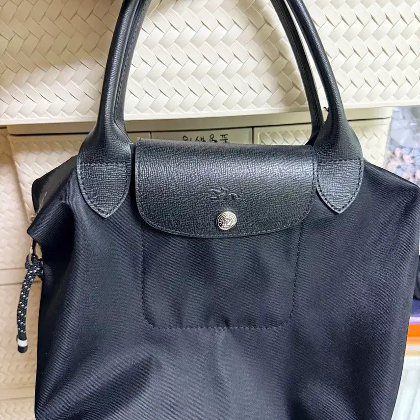 [BUNJANG] Longchamp Le Pliage Small Black Top Handle Bag / 롱샴 르플리아쥬 블랙 스몰 탑핸들(여성토트백)