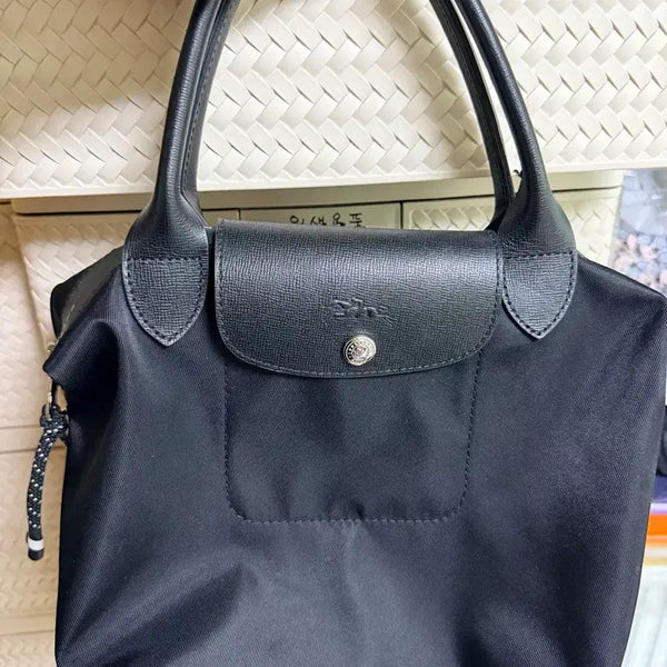 [BUNJANG] Longchamp Le Pliage Small Black Top Handle Bag / 롱샴 르플리아쥬 블랙 스몰 탑핸들(여성토트백)