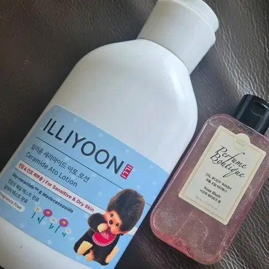[BUNJANG] Illiyoon Ceramide Ato Lotion & Perfume Boutique Rose Blush Oil Body Wash Set / 일리윤 아토로션