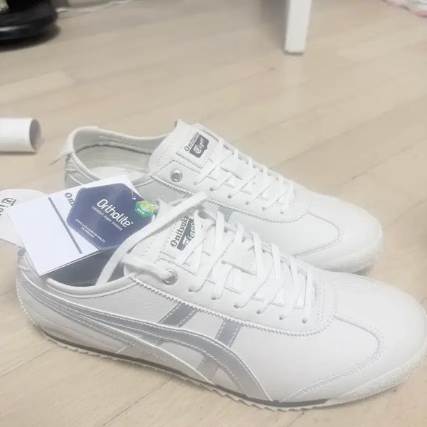 [BUNJANG] Onitsuka Tiger Mexico 66 White Silver Sneakers / 오니츠카타이거 멕시코 66 화이트 실버
